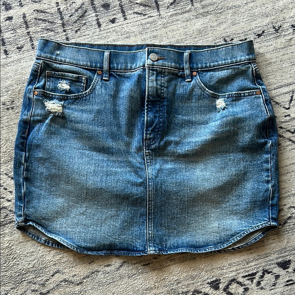 Express Denim Mini Skirt